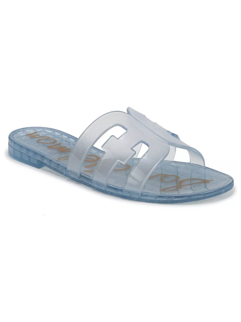 Sam Edelman Bay Jelly Slide Sandals Azure Blue Size 7 M NWT